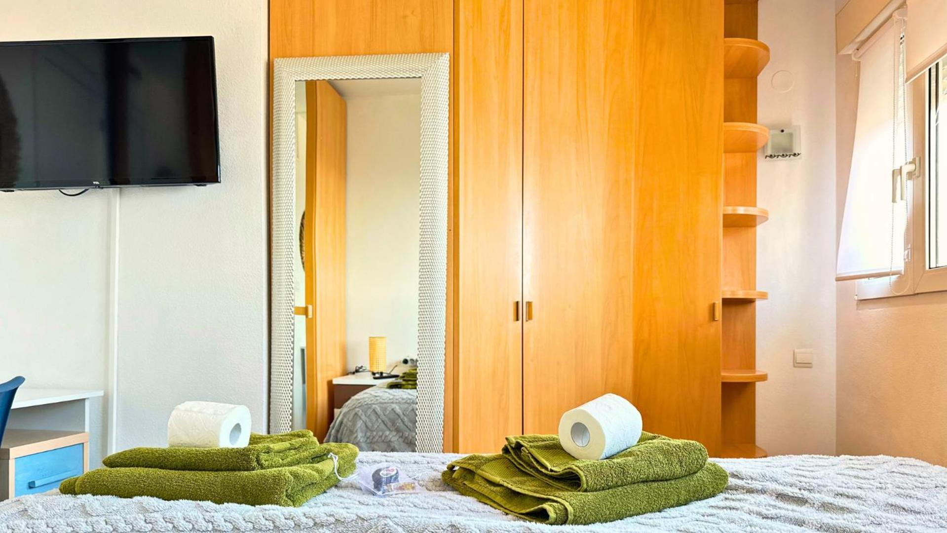 Апартаменты Atico A 50M Del Mar. Parking Gratis. A/C Кампелло Экстерьер фото