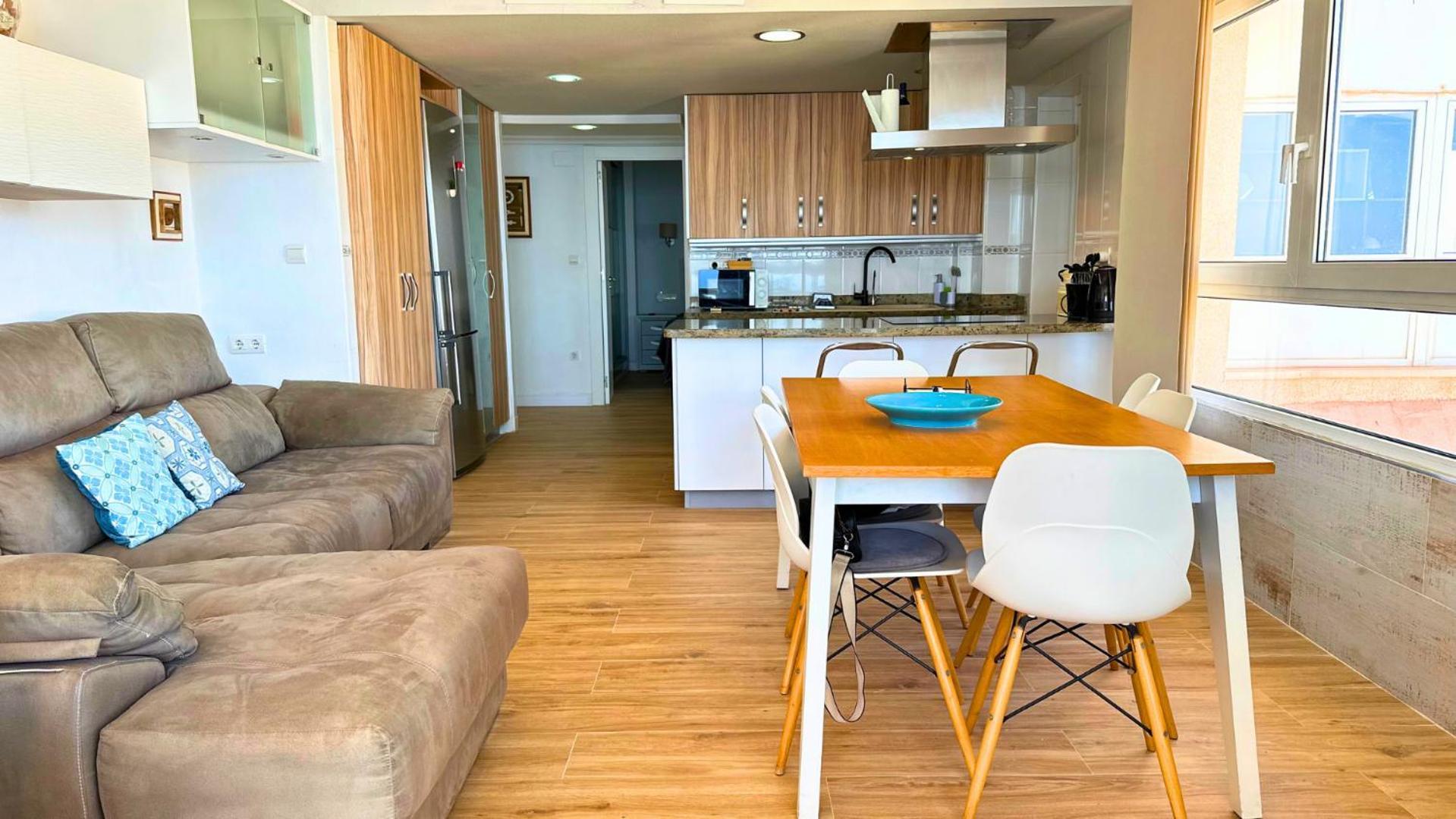 Апартаменты Atico A 50M Del Mar. Parking Gratis. A/C Кампелло Экстерьер фото