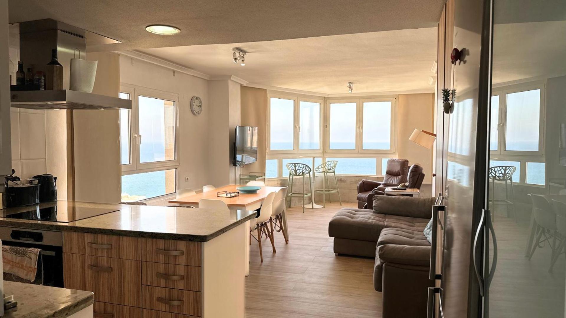 Апартаменты Atico A 50M Del Mar. Parking Gratis. A/C Кампелло Экстерьер фото